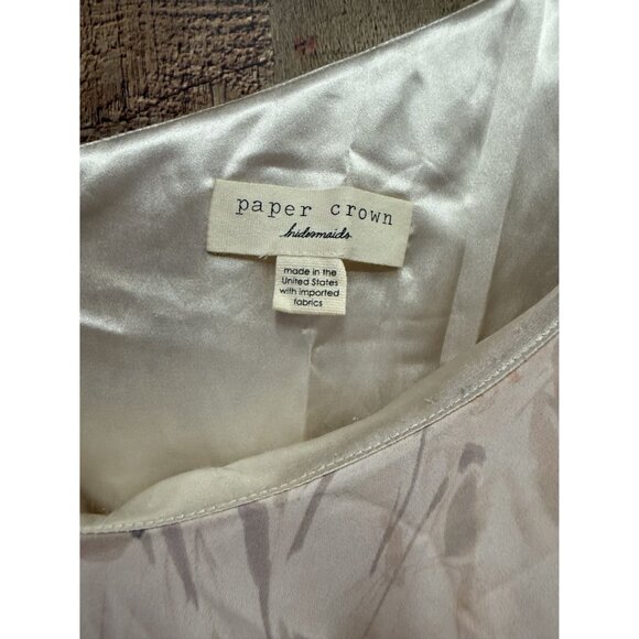 Paper Crown Bridesmaids One Shoulder Floral Dress Small - Picture 2 of 8